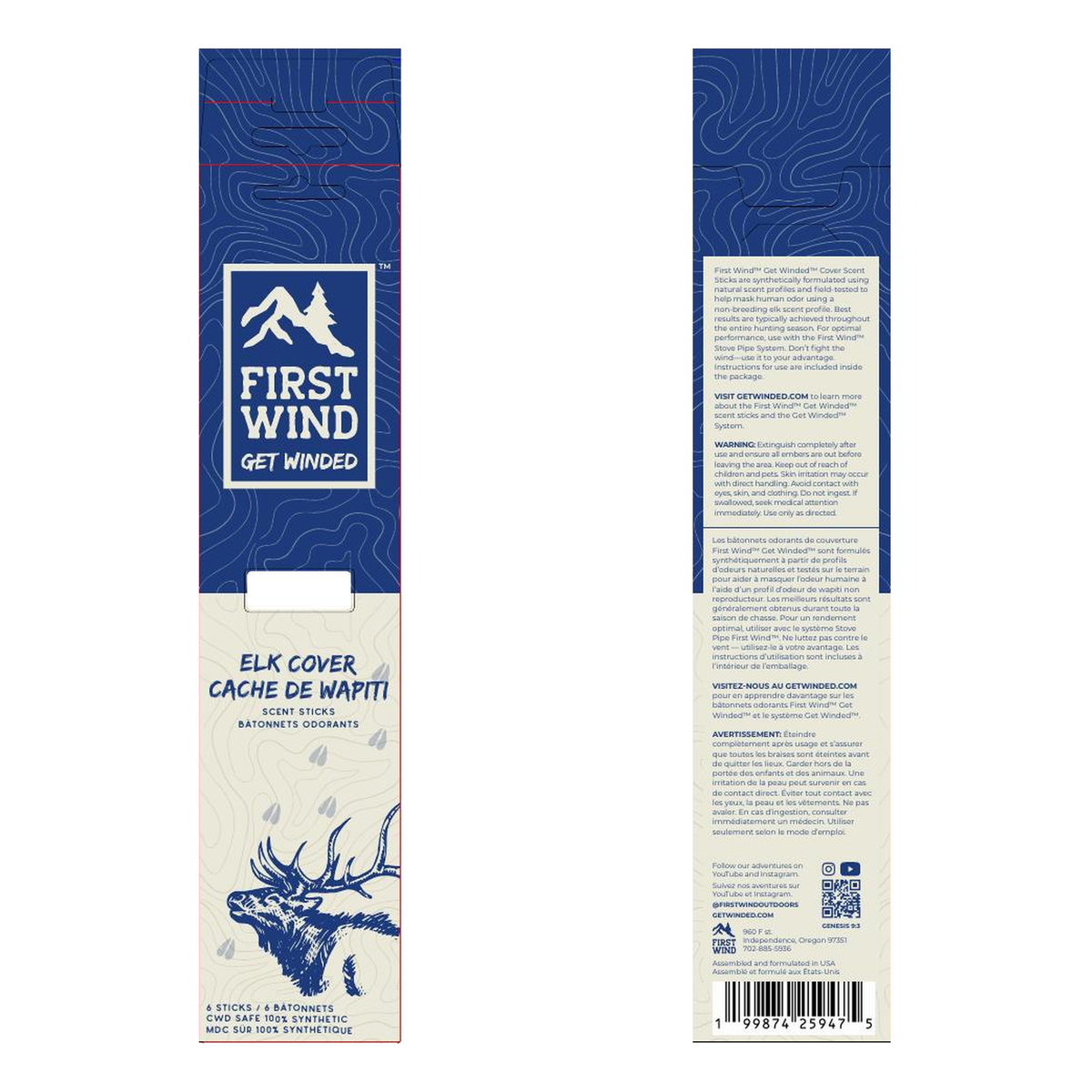 First Wind™ Get Winded™ - Elk Cover Scent Sticks